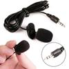 Smartphones 3.5mm Condenser Lavalier Mic Microphones Handsfree Clip On Lapel