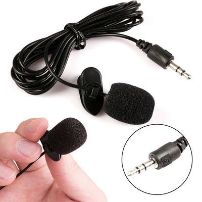 Mini 3.5mm Condenser Handsfree Lavalier Mic Clip On Lapel Microphones