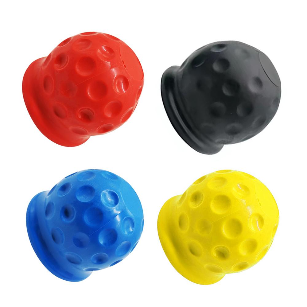Universal Tow Bar Ball Cover Hood 50mm Hitch Trailer PVC Ball Joint Rubber Protective Caps Hook Trailers Towing Ball Protection