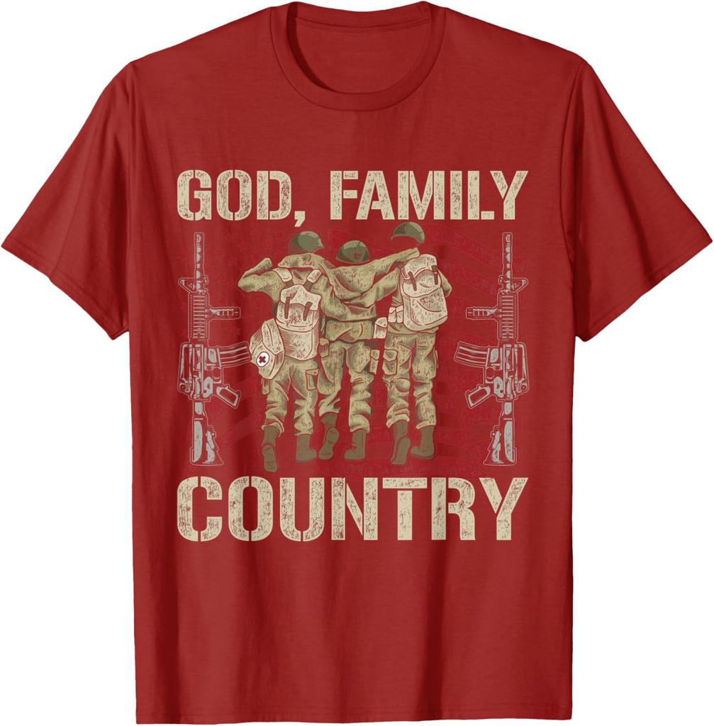American Pride Proud US Army Soldier Veteran T-Shirt 100% Cotton O-Neck Short Sleeve Summer Casual Mens T-shirt Streetwear