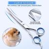 Kit Professionali Forbici Tagliacapelli per Cani Set Forbici Dritto Curve Acciaio Inossidabile per Toelettatura Animali