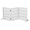 Dog Barrier Gate Freestanding Protective Gate with Feet 185 X 71 Cm Wood Dog Gate Stair Safety Gate Stair Gate Dog Barrier Gate for Stairs, Doors