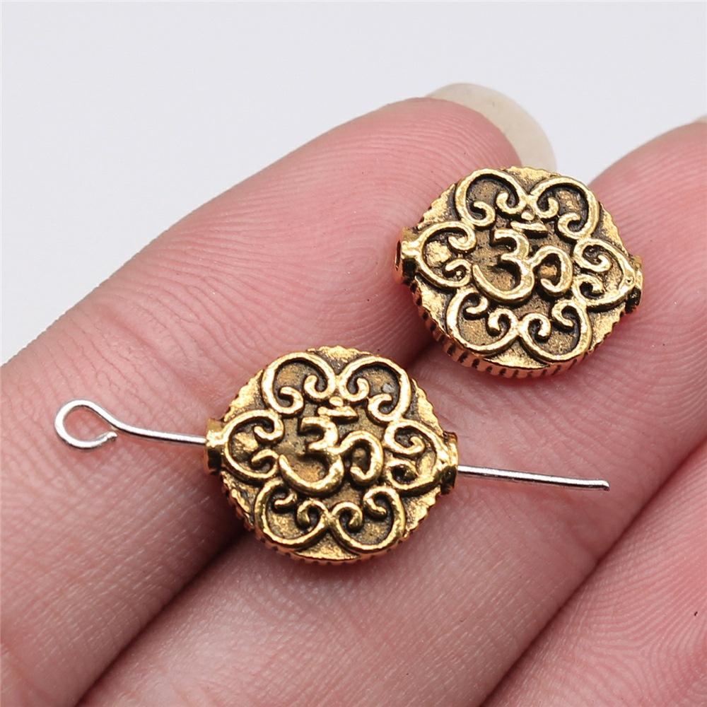 20pcs OM Charms Beads For Jewelry Making DIY Craft Handmade Pendant Cute Bracelet Earrings Necklace Jewelry Findings