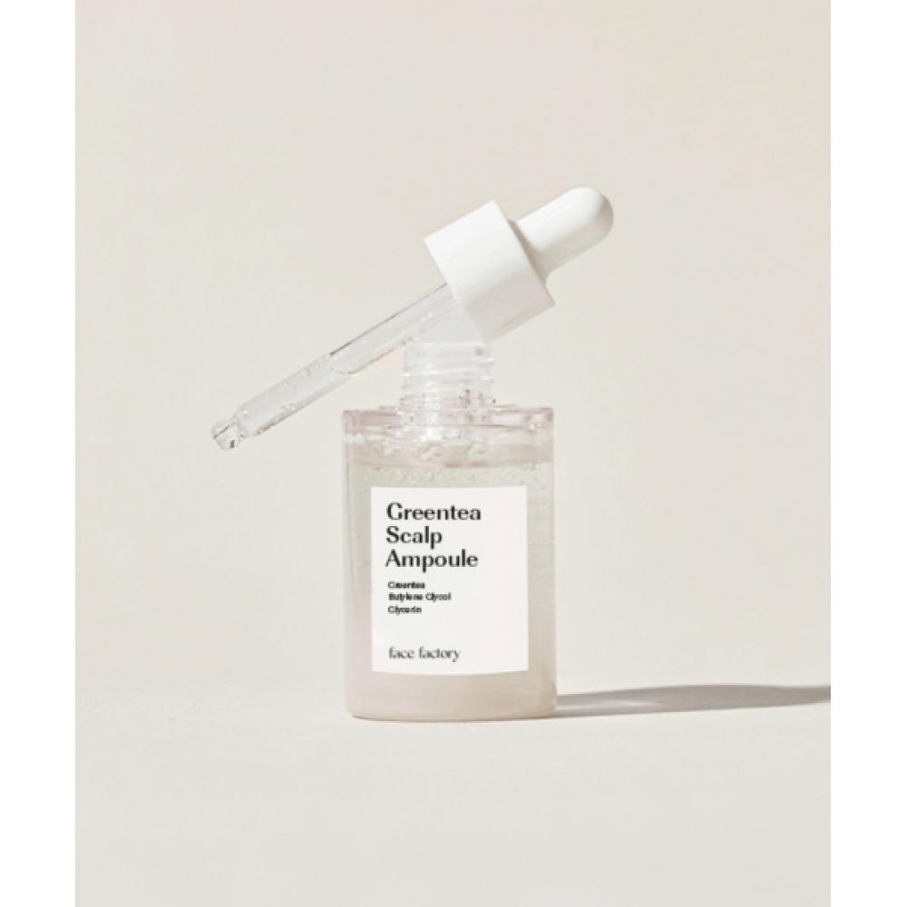 Face Factory Green Tea Water Scalp Ampoule Alleviates Hair Loss Symptoms  Calms And Nourishes The Scalp