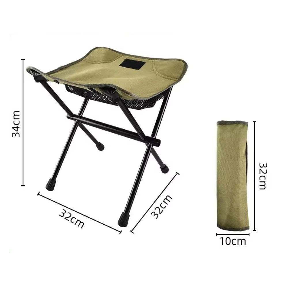 Moisture Proof Travel Beach Chairs Load Bearing Folding Fishing Chair  Outdoor Concerts