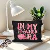 A My Teacher's Cosmetic Bag.- Multifunctional Zipper Pouch, Jewelry Storage Bag, Perfect Travel Zipper Small Storage Bag.