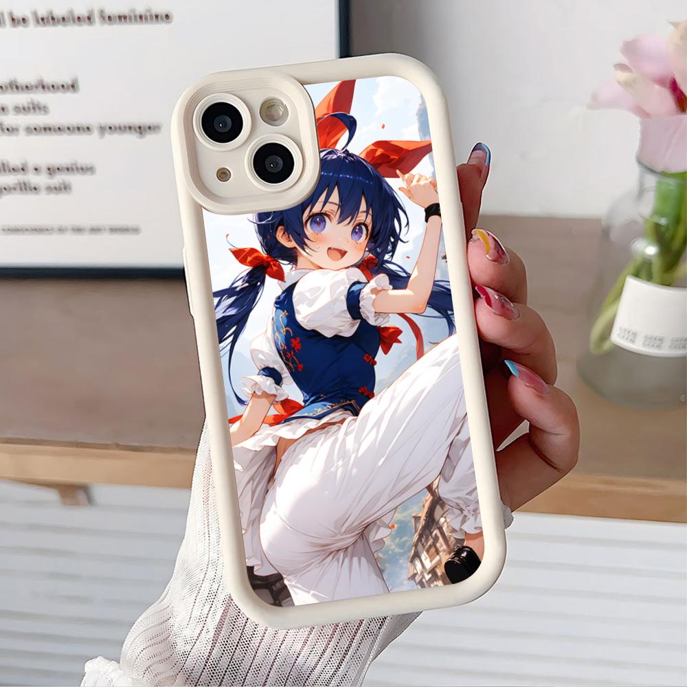 Fatal Fury Hotaru Futaba Phone Case for iPhone 17 16 15 14 13 12 11 Air Pro Max Plus Thicken TPU Colorful Cover Cover Luxury