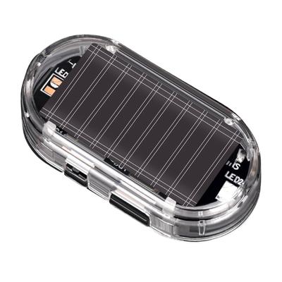 Zasilana solarnie lampka alarmowa samochodowa, Samochodowa solarna, Imitacja lampki alarmowej samochodowej, Antykradzieżowa, Bezpieczeństwo