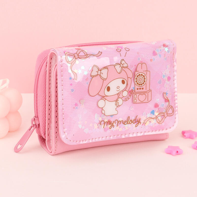 

My Melody Happy Spangle Half Wallet