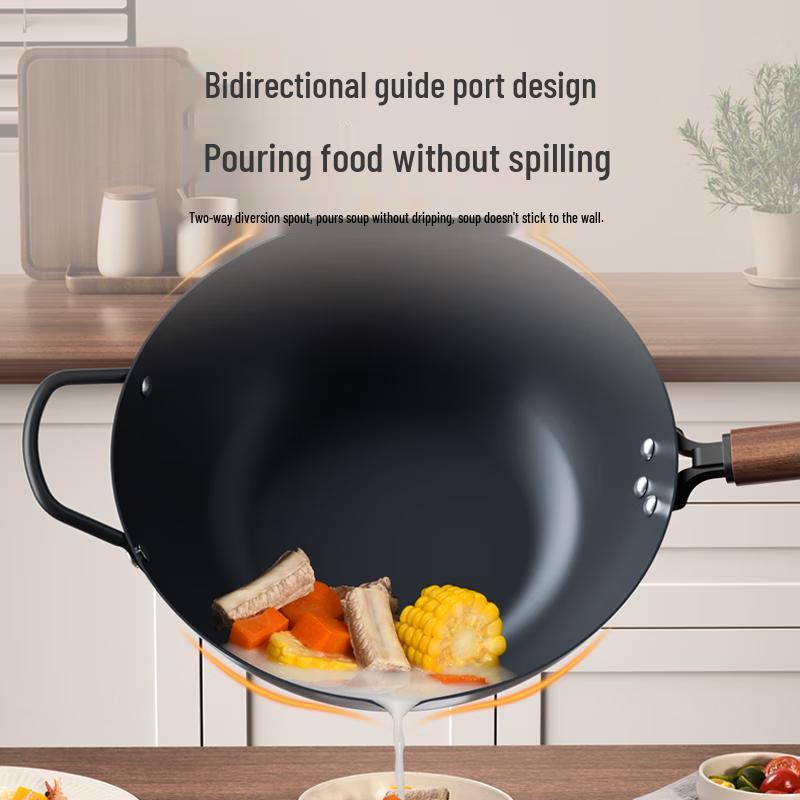 Kangbach 32cm Titanium Non-Stick Iron Wok