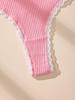 7Pcs/Pack Women Thongs Panties Cotton Sexy Lace Underwear Tanga Solid Pants Plus Size Underpants G-Strings Female Lingerie Size S-XL