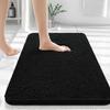 Homaxy Chenille Plain Hairy TPR Material Door Mat Indoor Non Slip Door Mat Dirt Trap Absorbent Mat Absorbs Water Bathroom Mat