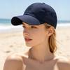 Gorra de Béisbol para Mujer, Correas Elásticas Ajustables, Sombrero de Sol de Secado Rápido, Diseño de Cruz para Cola de Caballo, Gorra de Béisbol para Correr, Yoga, Senderismo