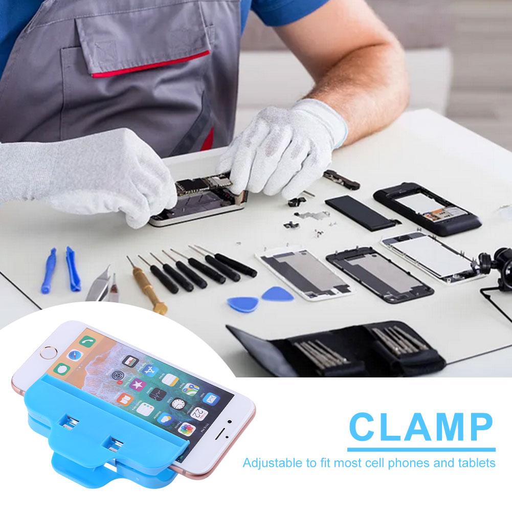 LCD Screen Repair Clamp Plastic Tilt Screen Opening Glue Fixing Fixture Adjustable for iPhone Samsung iPad Tablet Screen