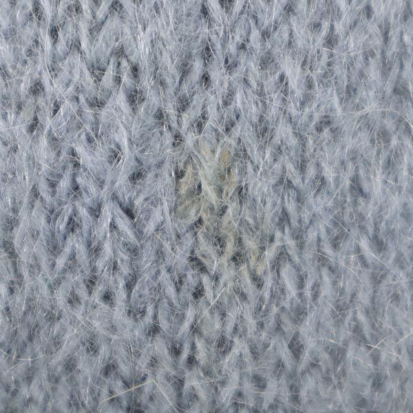 VINTAGE 80s Long sleeve Mohair knit cardigan L Blue Women Used
