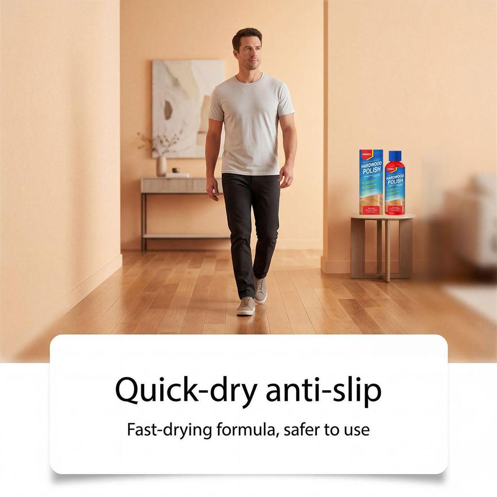 HOMEXA Hardwood Care Polish Daily Wood Floor Scratch Care, Smooth and Shiny Floor Maintenance Agent