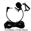 Car Microphone Audio Navigation Wired Clip External Wires Auto Mics Radio 3m Long Mic Stereo 3.5mm Mono 2.5mm SM Lotus Jack PlugGood product
