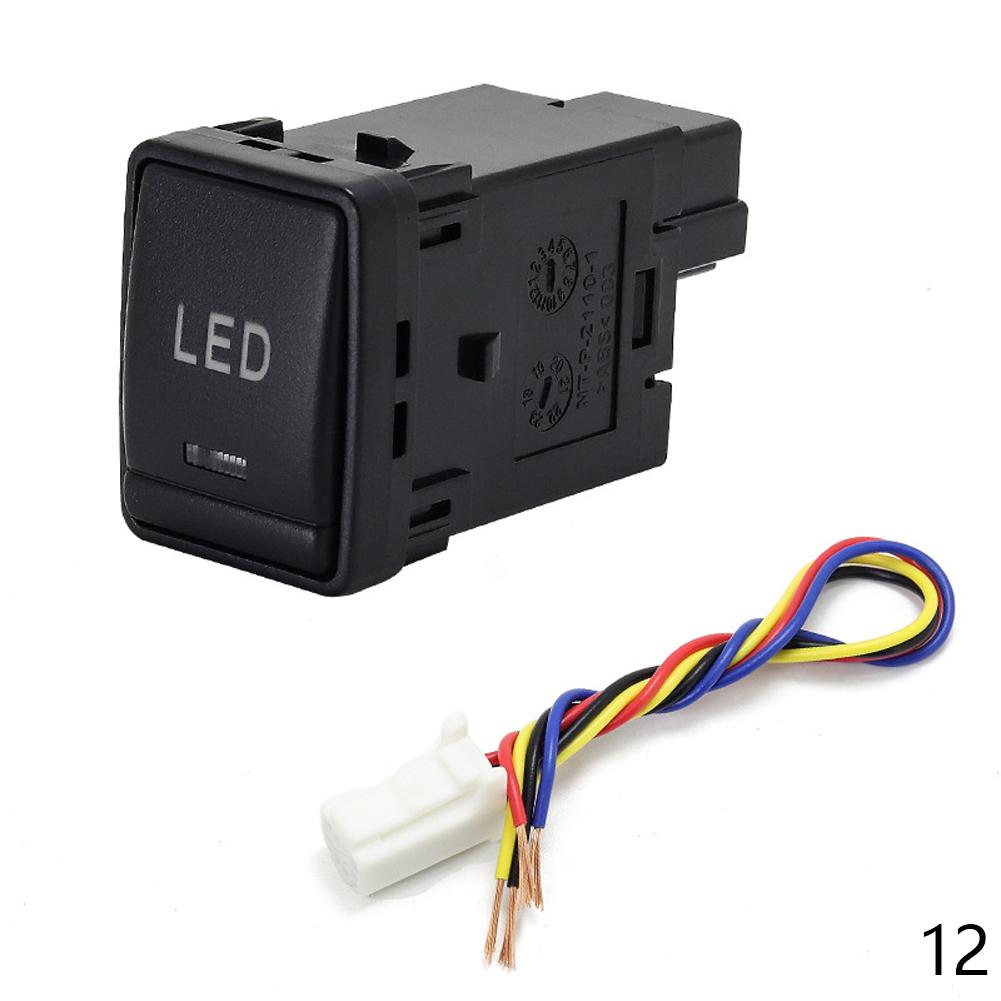 1PC fan Rearview mirror folding After Fog Light Driving recorder radar Front Fog Light Switch Button For Nissan X-TRAIL 14-20