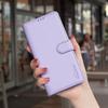 Rfid Small Lychee Pattern Leather Phone Case With Card Holder Stand For Apple Iphone