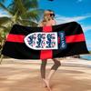 England Fußball Wappen Bedrucktes Mikrofaser Strandtuch, Weich und Saugfähig, Schnelltrocknend, Ideal für Sommerreisen, Strand-Essential, Schwimmbad