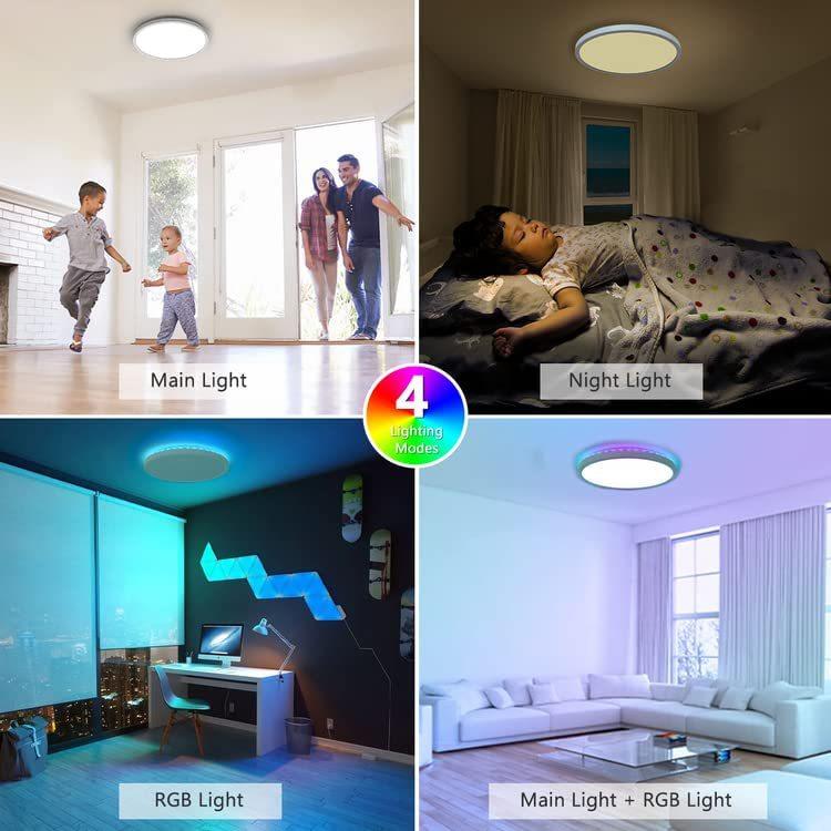 Backlight RGBCW Three-color Remote Control Dimming Hot-selling, Bedroom, Living Room LED Ultra-thin Atmosphere Ceiling Light