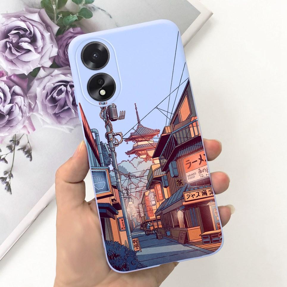 For OPPO A17 A17K Phone Case Flower Astronaut  Soft Silicone Matte Cover For Coque OPPOA17 OPPOA17K A 17 17K Fundas Shockproof