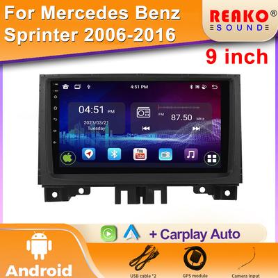 Autorádio s Androidem pro Benz Sprinter Volkswagen Crafter 2006 - 2016, multimediální hlavní jednotka, GPS navigace, Carplay