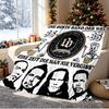 Bohse Onkelz Pattern Blanket for Home Decoration, Bed, Sofa, Car Travel, Camping, Suitable for All Seasons, Birthday Christmas Gift