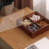 Moisture Proof Candy Box with Cover Elegant Snack Organizer Practical Dry Fruit Holder Kitchen Organization Supplies