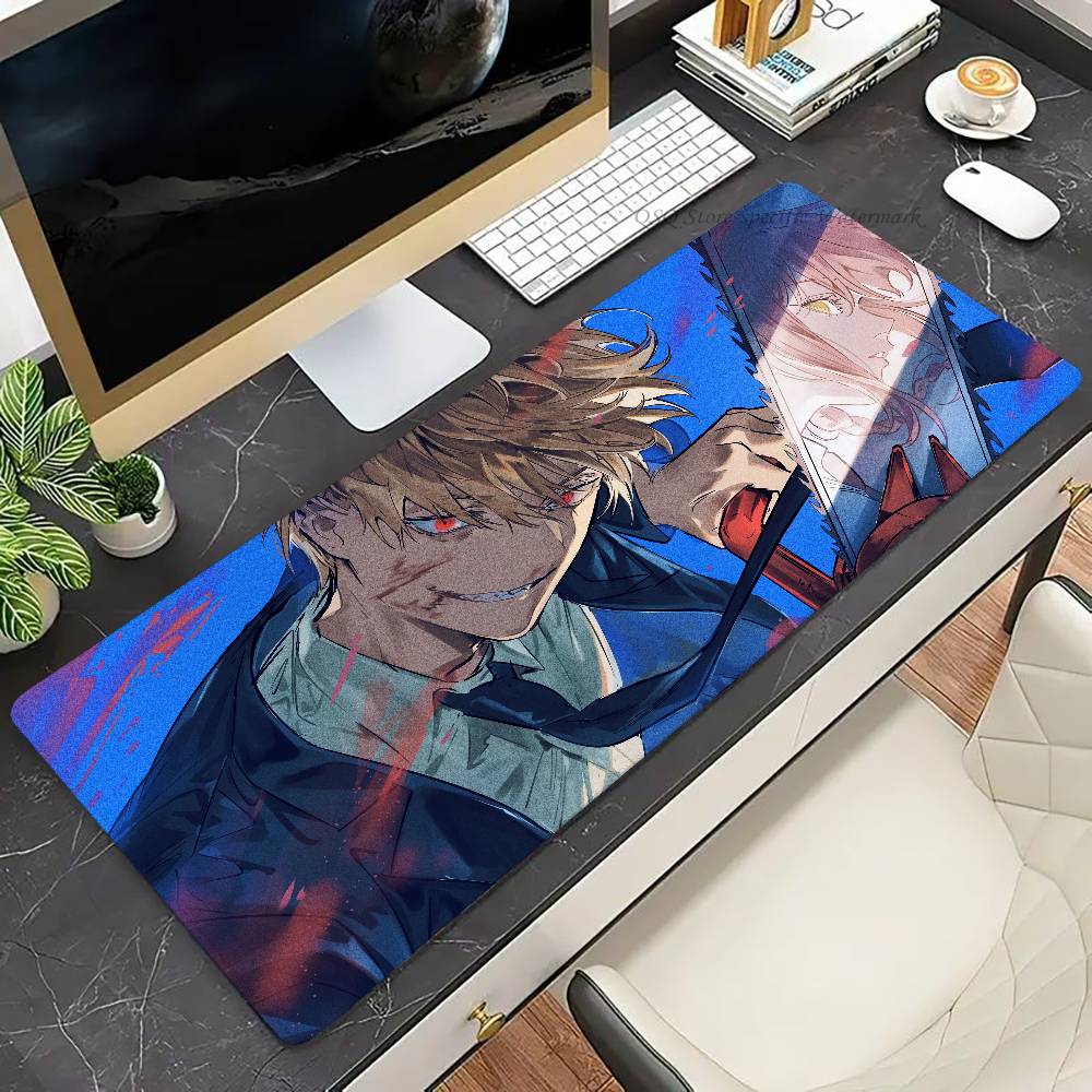 Denji Anime Chainsaw Man Mousepad Mouse Mat Desk Mat With Pad Gaming Accessories Prime Gaming XXL Keyboard Pad Padding Mat