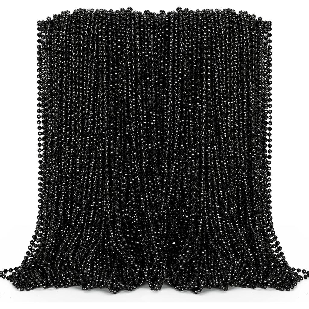 100pcs Mardi Gras Beads, Green Purple Gold Metallic Mardi Gras Beads Necklaces Accessories Bulk, Mardi Gras Carnival Beads Neckl