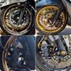 Motorcycle Nissin Forged Brake Caliper Asymmetric 4-piston 100MM Installation Lock Point for Front Wheel Braking
