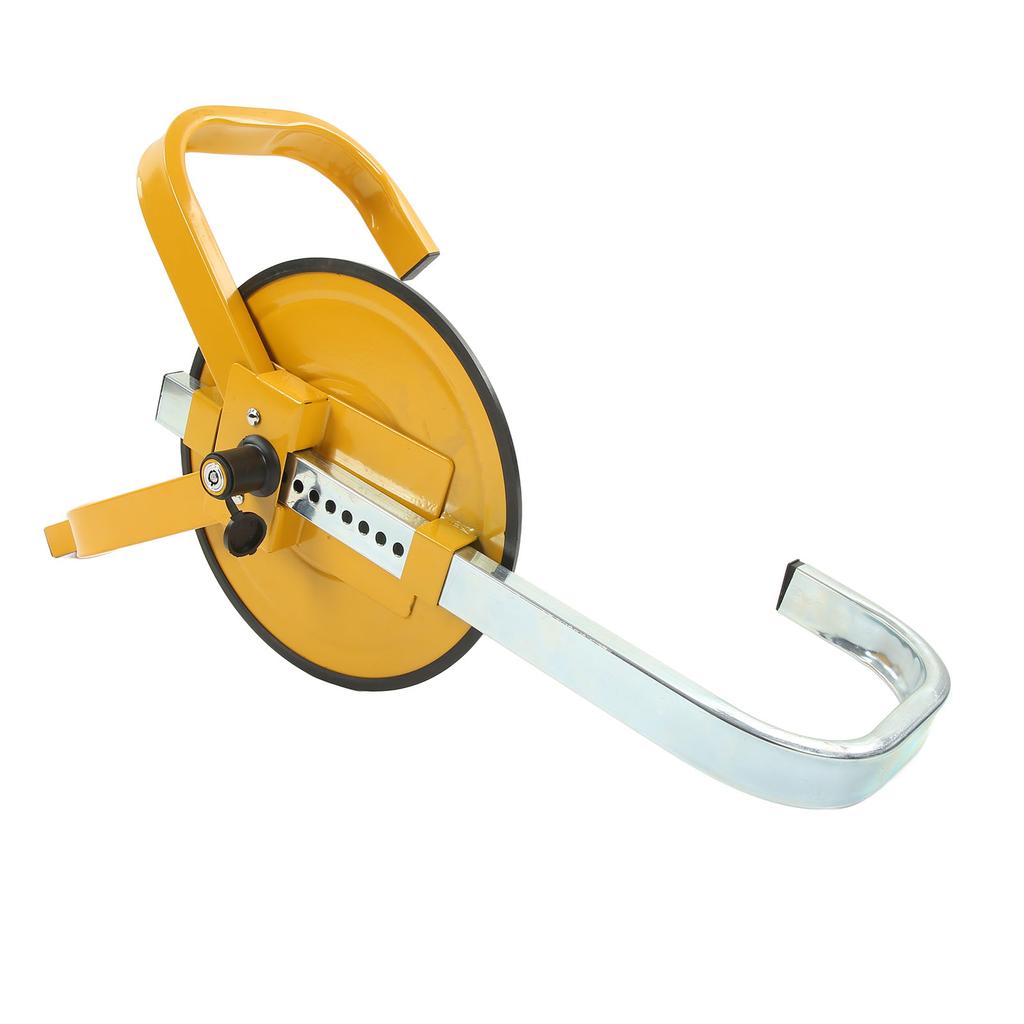 Cerradura Antirrobo para Rueda de Vehículo Abrazadera Ajustable Ajuste Universal para Coche Autocaravana Camión Remolque SUV