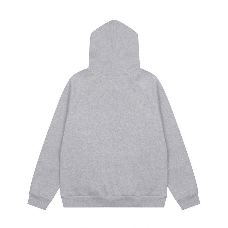 Trapstar Unisex modrá a bílá vyšívaná froté mikina s kapucí - Neformální styl pro páry