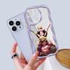 Kreslený vzor krémová textura pouzdro vlnitý okraj měkký silikonový kryt pouzdro na telefon pro iPhone Samsung Huawei Honor Xiaomi Redmi OPPO Realme Vivo Infinix