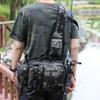 Men's Large Capacity Crossbody Fishing Tackle Bag - Multifunctional Chest Bag for Outdoor Use