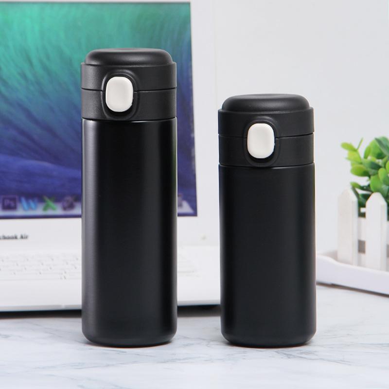 Thickened 304 Stainless Steel Pea Cup Outdoor Portable Pocket Cup Student Female Bouncing Cup Double Water Cup Thermos Cup