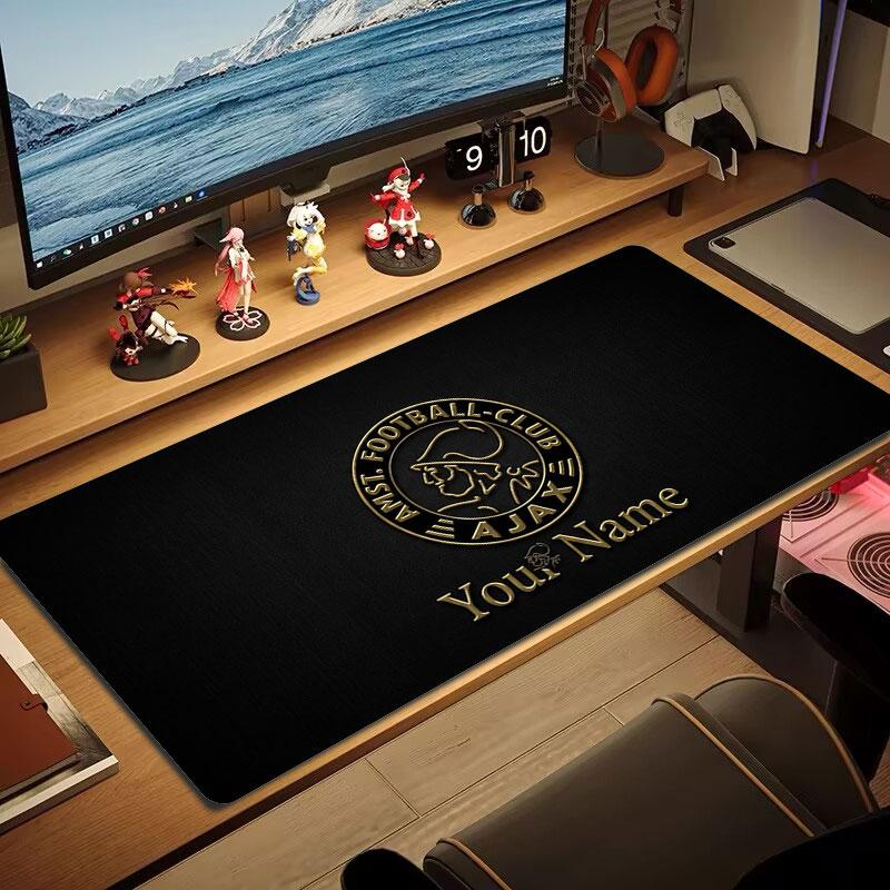 AFC Ajax Custom Name Large Size Mouse Pad Large Gaming Table Cushion Non-slip Laptop Tablet Big Mousepad XXL Mat Mini PC Playmat With Lock Edge