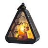 Halloween Pumpkin Lantern Witch Portable Carry Light Trick or Treat Decoration Party Scene Setup Props for Mantel Cabinet Decor