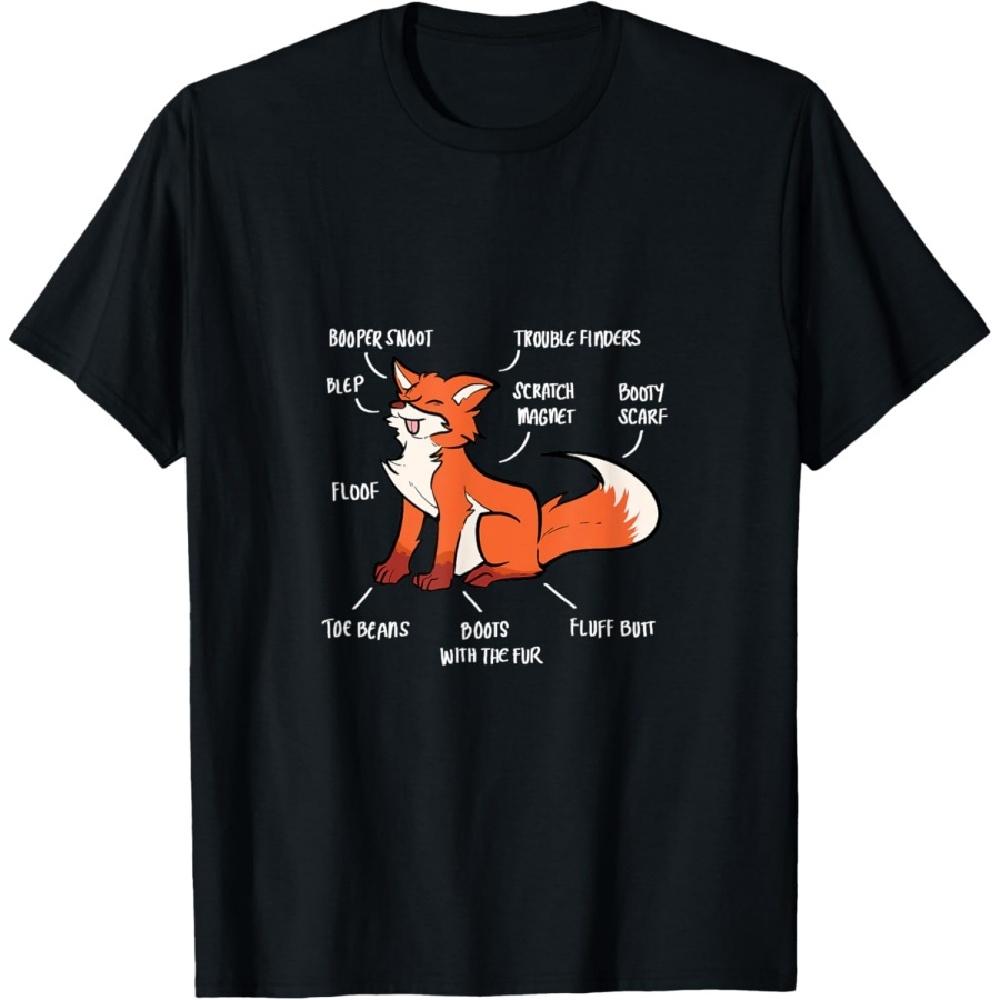 

Anatomy Of A Fox Fox Lover T-Shirt S