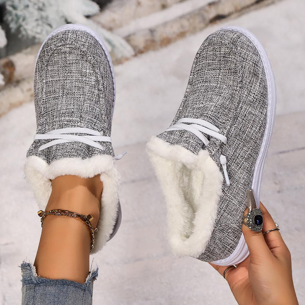Fashion Women Casual Flats Boots Winter New Sport Platform Fashion Cotton Shoes Female Comfortable Outdoor Luxury Plush Boots Women