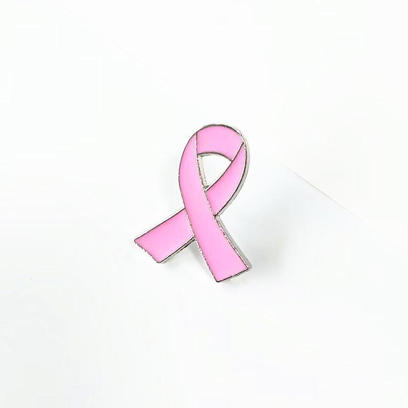 Red Ribbon Heart Enamel Pin - AIDS/HIV Charity Symbol