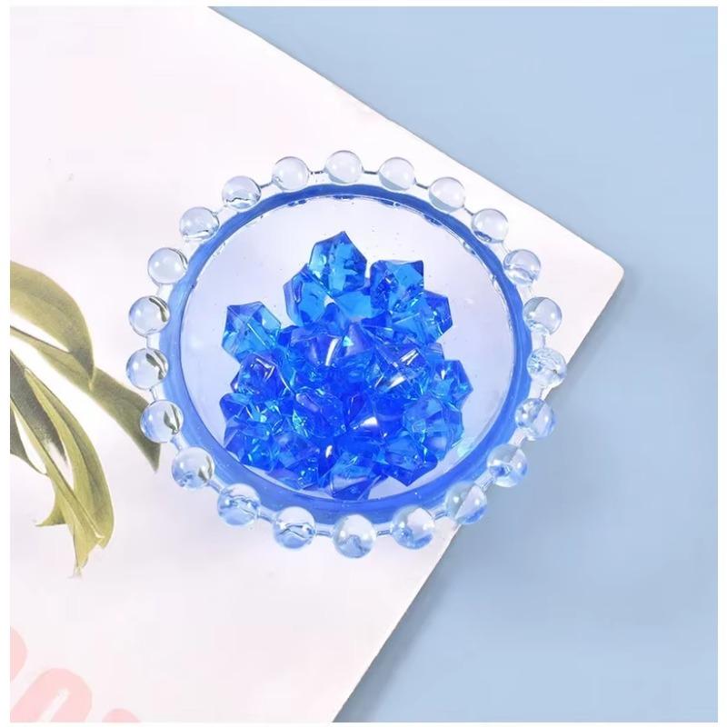 Simple Handmade Molds Resin Mold Crystal Epoxy Silicone Mirror Lace Dish Handcraft Mold Silicone Mold for Resin Art Accessories