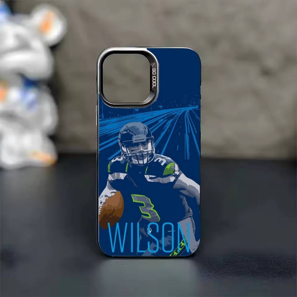 R-Russell Rugby Wilson 3 Phone Case Color Silver Shell For IPhone 17 16 15 14 13 12 11 Pro Max Plus