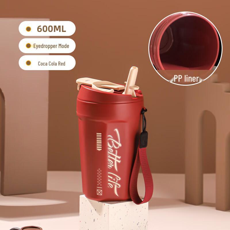 Portable Large Capacity Straw Mug