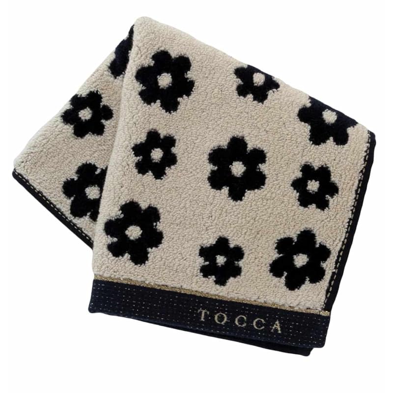 

[TOCCA] Tokka Large format towel handkerchief 6 flowers (beige) lady ladies towel hand towel Approximately 28cm 000206-0010-02