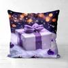 Pieces Purple Christmas Snowman Gift Pillow Covers Polyester sofa decorative cushion cov Headboard Pillow (Without Pillow Core