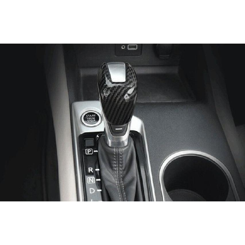 For Nissan Sentra Sylphy -2024 Carbon Fiber Console Gear Shift Knob Trim new