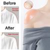 FINETOO  Ladies Clothing Silicone Shoulder Pads Non-slip Shoulders Invisible Breathable Reusable 1 Pairs Transparent And Skin Tone