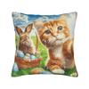 Easter Bunny Bigfoot Ufo Funny Selfie Pillow Cover Funny Pillow Case For Sofa Bedroom Home Decor Graphic Pillowcases Present